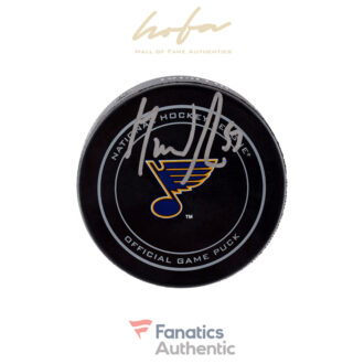 David Perron St. Louis Blues Autographed Official Game Puck