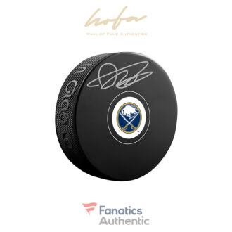 Dylan Cozens Buffalo Sabres Autographed Hockey Puck