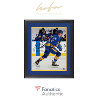 Dylan Cozens Buffalo Sabres Framed Autographed 16" x 20" NHL Debut Photograph with "NHL Debut 1/14/21" Inscription