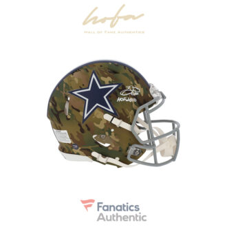 Emmitt Smith Dallas Cowboys Autographed Riddell CAMO Alternate Speed Authentic Helmet with "HOF 2010" Inscription