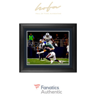 Ezekiel Elliott Dallas Cowboys Framed Autographed 16" x 20" Leaping Photograph