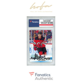 Jack Hughes New Jersey Devils Autographed 2019-20 Upper Deck Series One #201 Young Guns Rookie Card