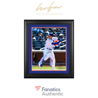 Jeff McNeil New York Mets Framed Autographed 16" x 20" Hitting Photograph