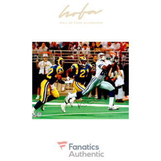 Michael Irvin Dallas Cowboys Autographed 16" x 20" vs St. Louis Rams Photograph