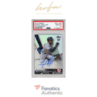 Miguel Andujar New York Yankees Autographed 2018 Topps Finest RC #FA-MA PSA 10 Card - Topps