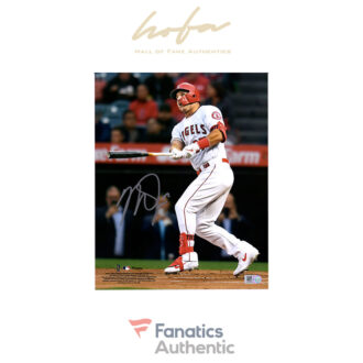 Mike Trout Los Angeles Angels Autographed 8" x 10" Hitting Photograph