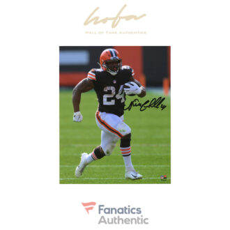 Nick Chubb Cleveland Browns Autographed 8" x 10" Vertical Running Photograph