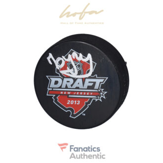 Pavel Buchnevich New York Rangers Autographed 2013 NHL Draft Logo Hockey Puck