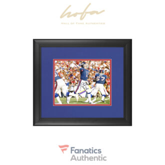 Phil Simms New York Giants Framed Autographed 8'' x 10'' Throwing Photograph