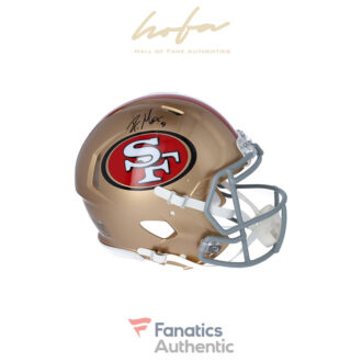 Raheem Mostert San Francisco 49ers Autographed Riddell Speed Authentic Helmet