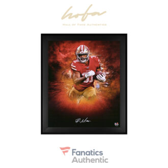 Raheem Mostert San Francisco 49ers Framed Autographed 20" x 24" In Focus Photograph