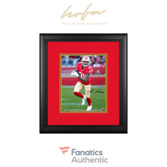 Raheem Mostert San Francisco 49ers Framed Autographed 8" x 10" Red Running Photograph