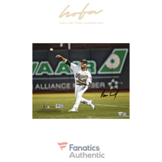 Ramon Laureano Oakland Athletics Autographed 8" x 10" Throwing Photograph