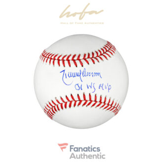 Randy Johnson Arizona Diamondbacks Autographed Baseball with 01 WS MVP Inscription