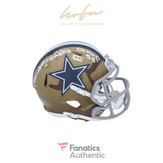 Randy White Dallas Cowboys Autographed Riddell CAMO Alternate Speed Mini Helmet with "SB XII MVP" Inscription