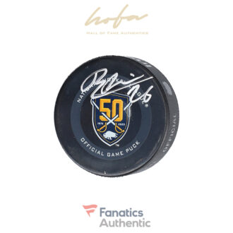 Rasmus Dahlin Buffalo Sabres Autographed 50th Anniversary Official Game Puck