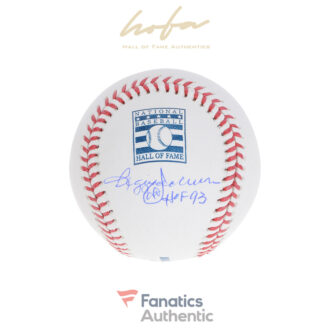 Reggie Jackson New York Yankees Autographed Hall of Fame Logo Baseball with "HOF 93" Inscription