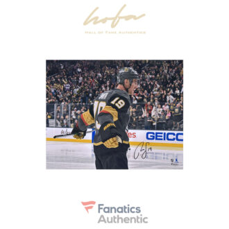 Reilly Smith Vegas Golden Knights Autographed 16" x 20" Black Jersey Goal Celebration Photograph