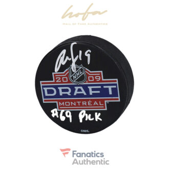 Reilly Smith Vegas Golden Knights Autographed 2009 NHL Draft Logo Hockey Puck with "#69 Pick" Inscription