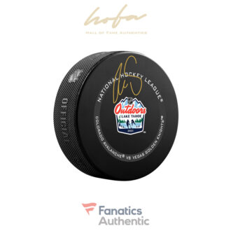 Reilly Smith Vegas Golden Knights Autographed 2021 NHL Outdoor Games at Lake Tahoe Official Game Puck