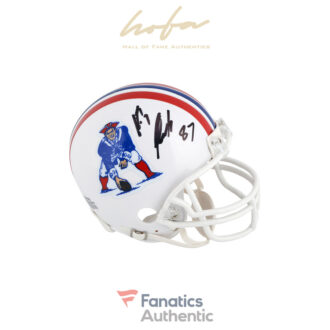 Rob Gronkowski New England Patriots Autographed Throwback Mini Helmet