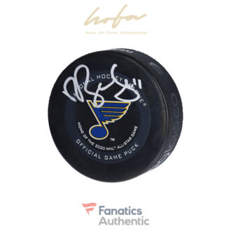 Robert Bortuzzo St. Louis Blues Autographed Home of the 2020 NHL All-Star Game Official Game Puck