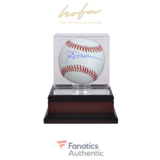 Rod Carew Minnesota Twins Autographed Baseball and Mahogany Baseball Display Case