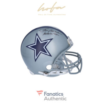 Roger Staubach Dallas Cowboys Autographed Riddell 1976 Throwback Authentic Helmet with "America's Team" Inscription
