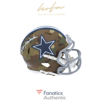 Roger Staubach Dallas Cowboys Autographed Riddell CAMO Alternate Speed Mini Helmet