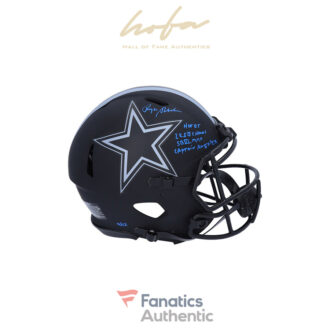Roger Staubach Dallas Cowboys Autographed Riddell Eclipse Alternate Speed Authentic Helmet with Multiple Inscriptions - Limited Edition of 12