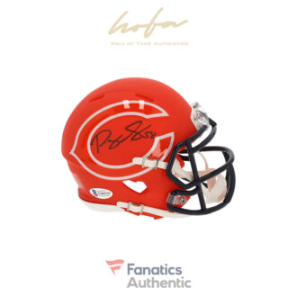 Roquan Smith Chicago Bears Autographed Riddell AMP Alternate Speed Mini Helmet