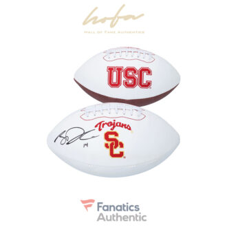 Sam Darnold USC Trojans Autographed White Panel Football with Combo Mark
