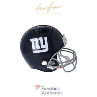 Sam Huff New York Giants Autographed Riddell Authentic Helmet with "HOF 1982" Inscriptions