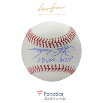Sammy Sosa Chicago Cubs Autographed Baseball with "98 NL MVP" Inscription