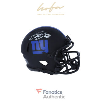 Saquon Barkley New York Giants Autographed Riddell Eclipse Alternate Speed Mini Helmet