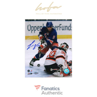 Scott Gomez New York Rangers Autographed 8" x 10" Shot on Brodeur Photograph