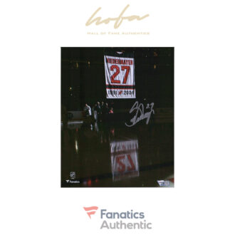 Scott Niedermayer New Jersey Devils Autographed 8" x 10" Banner Raising Photograph