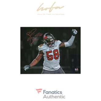 Shaquil Barrett Tampa Bay Buccaneers Autographed 11" x 14" Super Bowl LV Champions Super Bowl LV Action Photograph