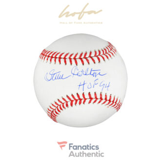 Steve Carlton Philadelphia Phillies Autographed Baseball with "HOF 94" Inscription
