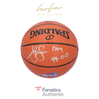 Steve Francis Houston Rockets Autographed Spalding Throwback 1996-2003 Team Logo Basketball