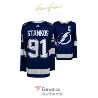 Steven Stamkos Tampa Bay Lightning Autographed Blue Adidas Authentic Jersey