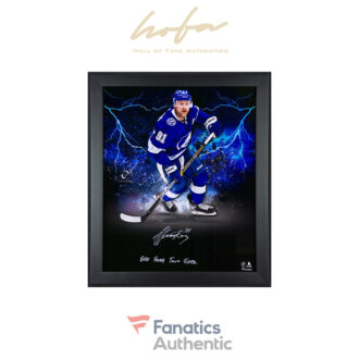 Steven Stamkos Tampa Bay Lightning Framed Autographed 20" x 24" In Focus Photograph with "Best Hockey Town Ever" Inscription - Limited Edition of 20