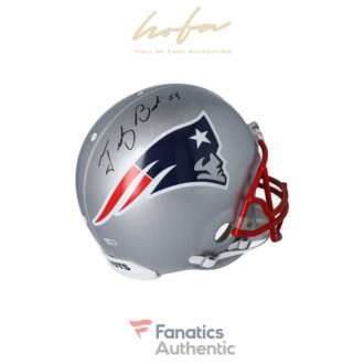 Tedy Bruschi New England Patriots Autographed Riddell Authentic Helmet