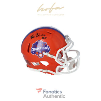 Tee Higgins Clemson Tigers Autographed Riddell 2018 National Champions Speed Mini Helmet