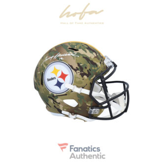 Terry Bradshaw Pittsburgh Steelers Autographed Riddell CAMO Alternate Speed Replica Helmet