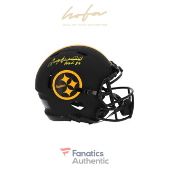 Terry Bradshaw Pittsburgh Steelers Autographed Riddell Eclipse Alternate Speed Authentic Helmet with "HOF 89" Inscription