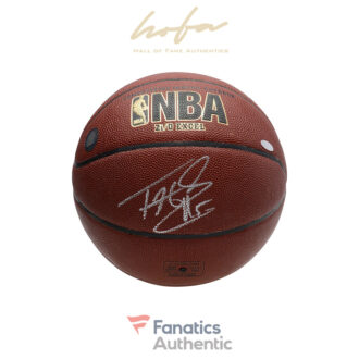 Tim Hardaway Golden State Warriors Autographed Spalding Indoor/Outdoor Basketball Signed in Silver