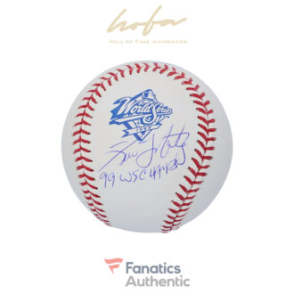 Tino Martinez New York Yankees Autographed 1999 World Series Logo Baseball with "99 WS Champs" Inscription
