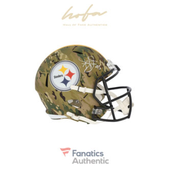 Troy Polamalu Pittsburgh Steelers Autographed Riddell Camo Alternate Speed Replica Helmet