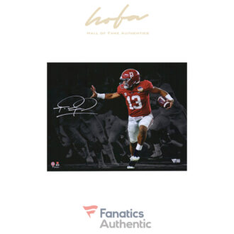 Tua Tagovailoa Alabama Crimson Tide Autographed 11" x 14" Passing Spotlight Photograph